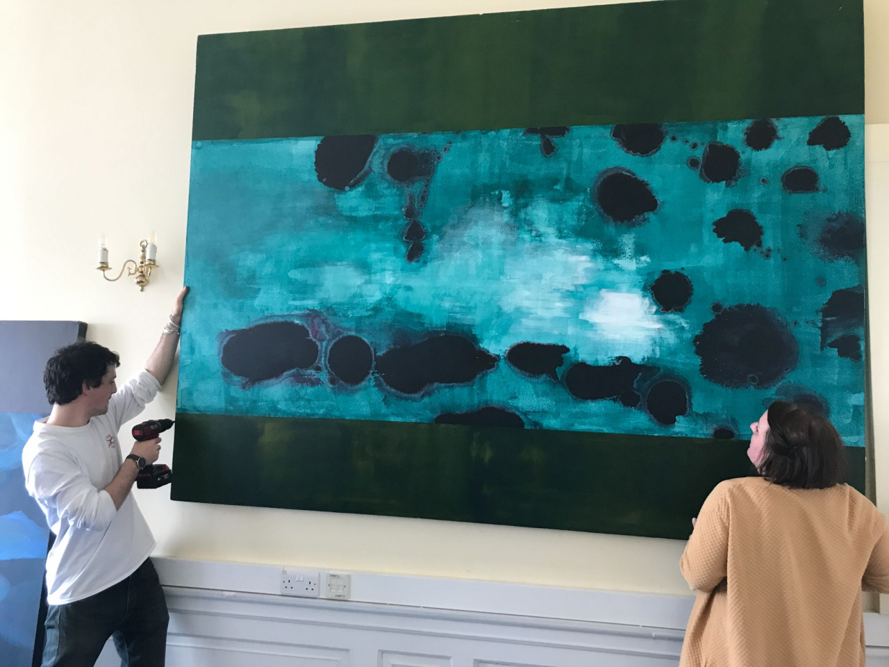 18 York Place Artwork Install Art in Healthcare