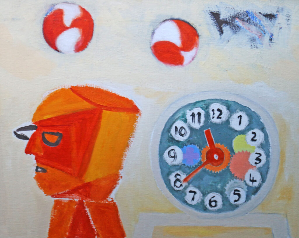 Article image for David Michie | Tick Tock, Oil on Canvas, 1980