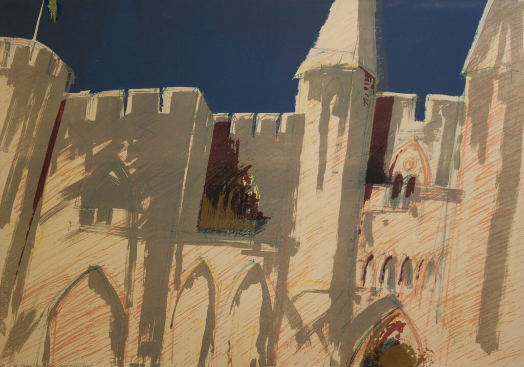 Article image for Gill Tyson | Le Palais des Papes, Lithograph, 1985