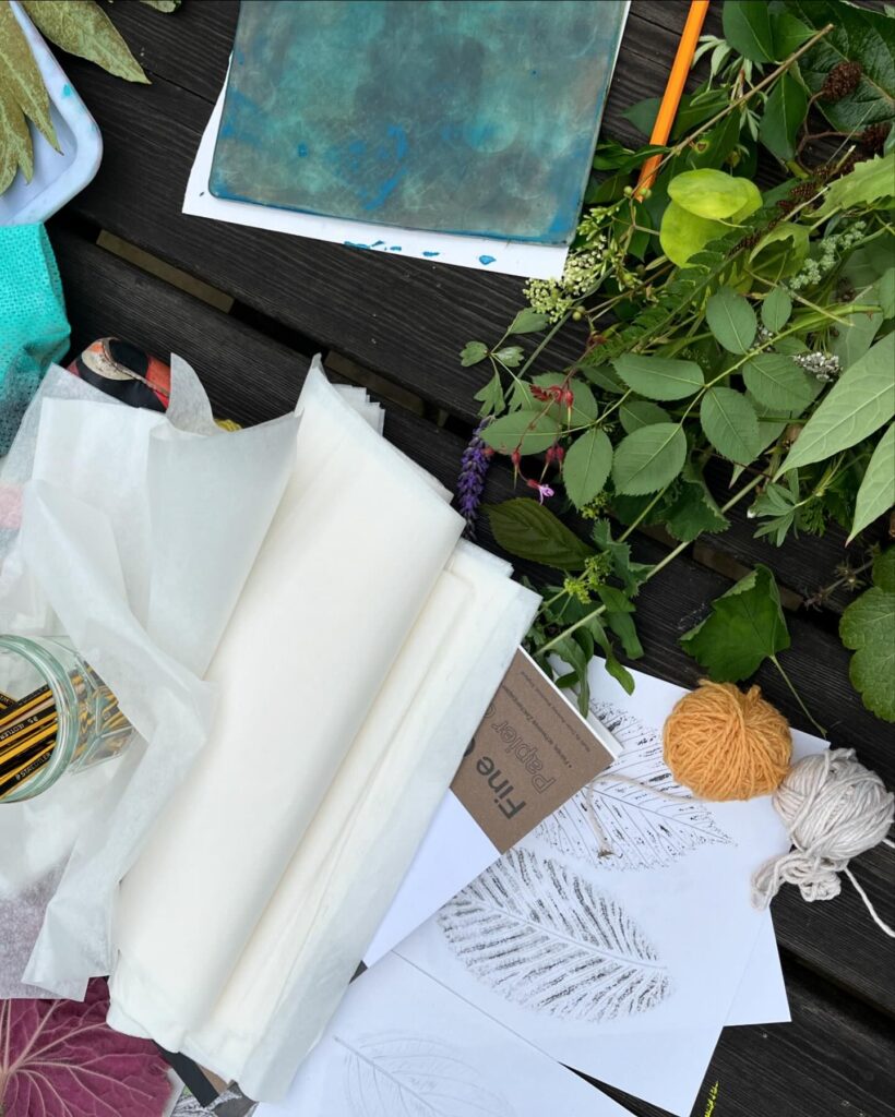 Art materials outside